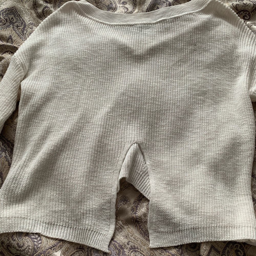 Winter white sweater